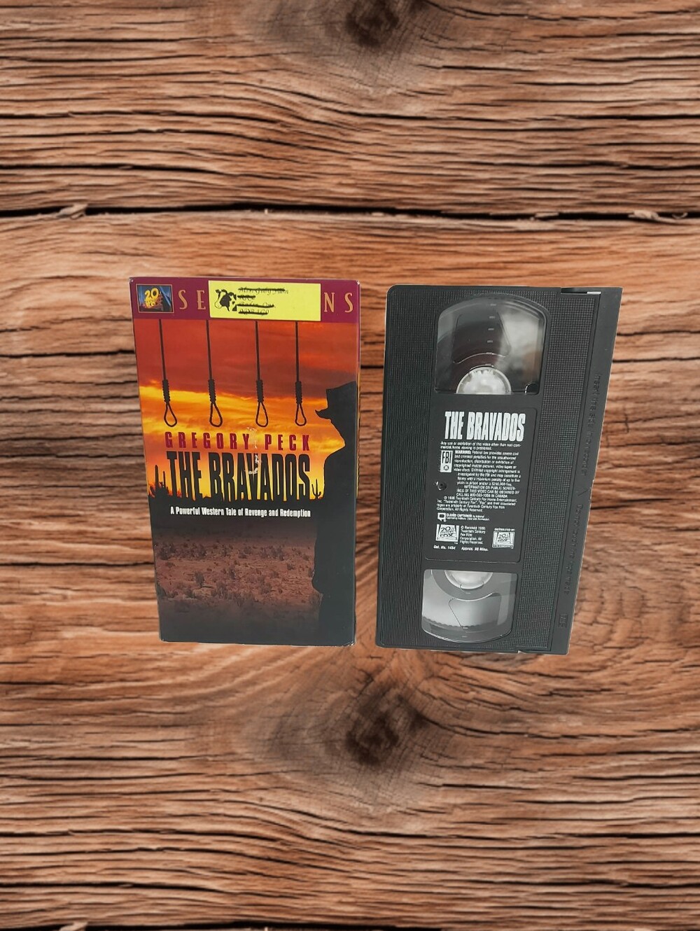 🤠 The Bravados (VHS, 20th Century Fox Selections) Gregory Peck Western Movie